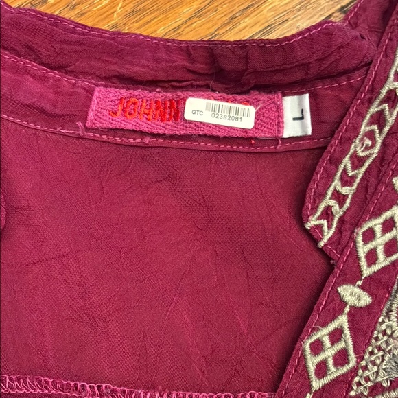 Johnny Was Embellished Long Sleeve Blouse with Mandarin Collar - Picture 7 of 7